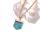 Pendentif en pierre turquoise Collier long en or