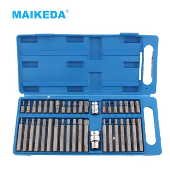 Full Size Magnetic CRV Steel Tool Set 40pcs - Socket Adapter Drive Star Allen Torx Screwdriver Bits