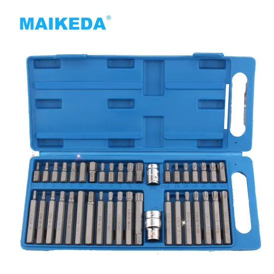 Full Size Magnetic CRV Steel Tool Set 40pcs - Socket Adapter Drive Star Allen Torx Screwdriver Bits
