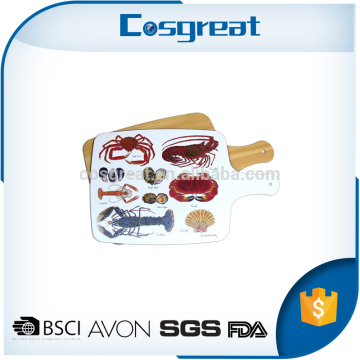 SGS tested food grade daily use shatterproof bulk melamine cutting board