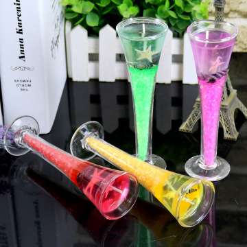 Candele in vetro decorativo gel Jelly Wax Glass Jar