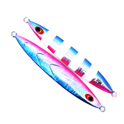 AOCLU Deep Sea Slow Metal Jig 300g Sinking Stick Lure for Tuna, Grouper, and Seabass