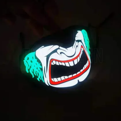 Christmas Ball Party: LED Voice-Controlled Luminous Mask for Night Cycling