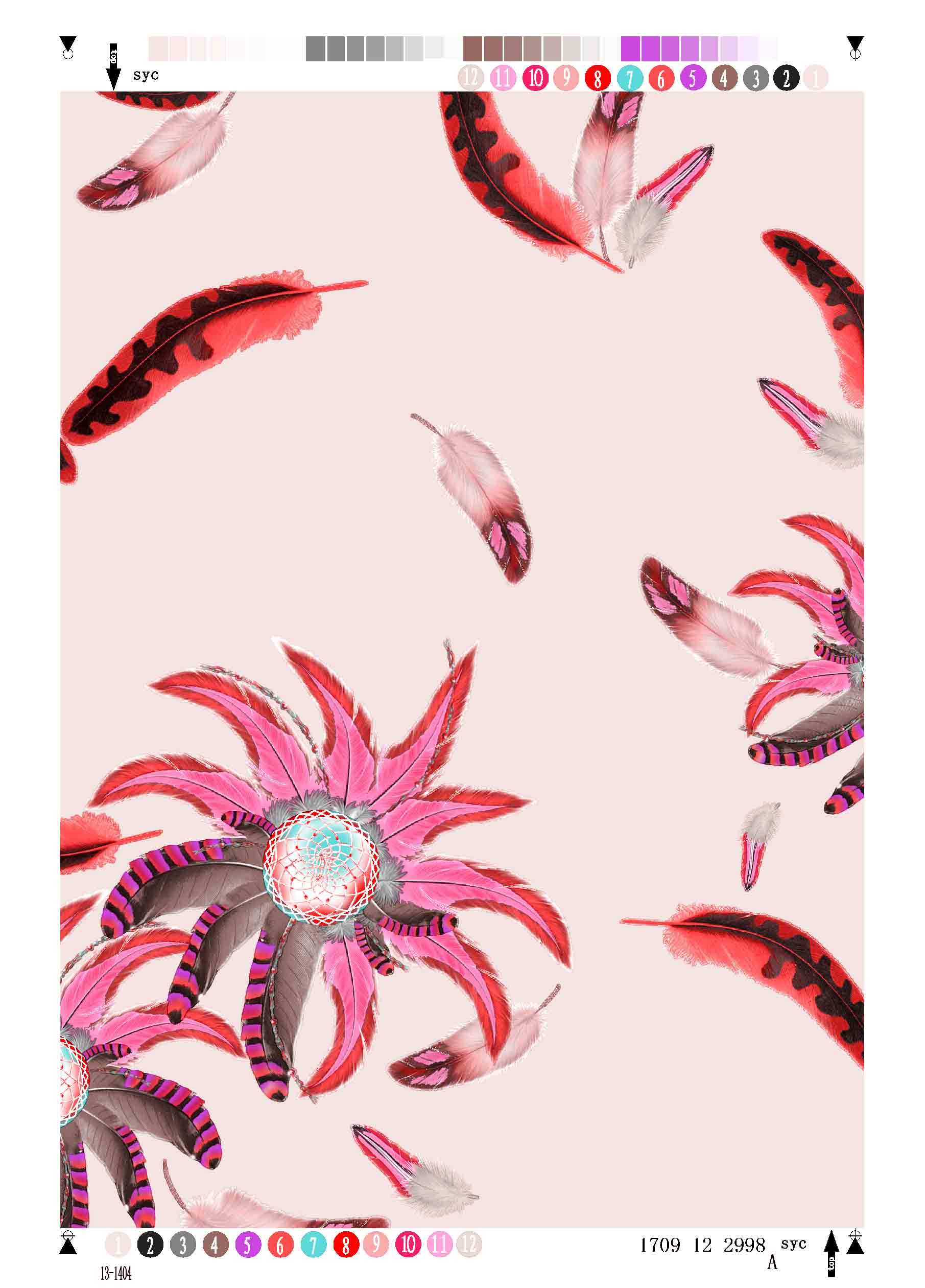 Rayon Twill Printing Fabric Feather