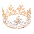 Full Round Butterfly Flower-shaped Pageant Crown For Queen
