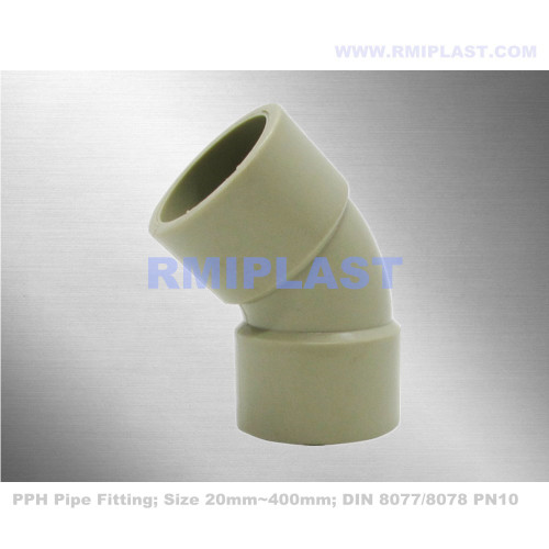 PPH Elbow 45 degrés Fusion de socket