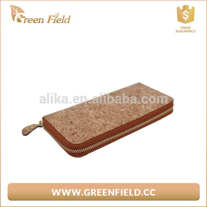 Eco-friendly cork wallet nature wood cork wallet