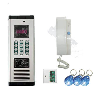 ABE Home Security Intercom System: Password Card Enabled, 2/3 Wire Multi-Family Audio Door Telephone