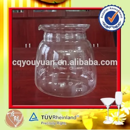 1.5L large food grade pyrex coffee pot