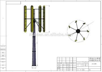 60KW Low RPM Vertical axis wind turbine