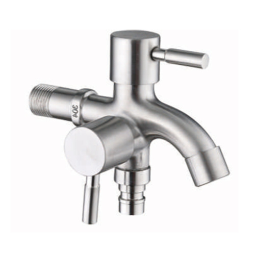 Double control zinc cold water faucet taps