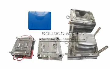 High-quality plastic cooler box with lip injection mold