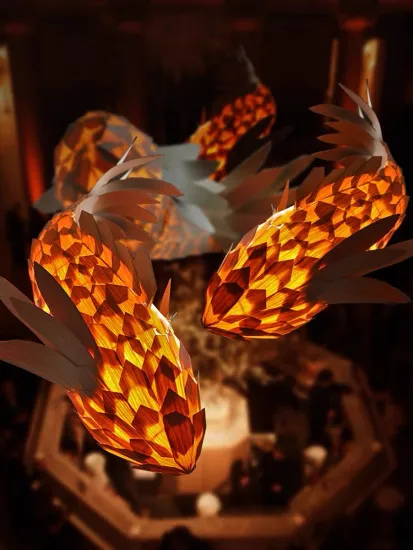 Unique Fish Design Chandelier Decor Pendant Lighting