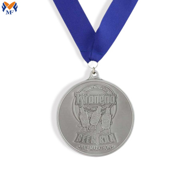 Eye catching gold metal music medal