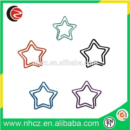 star shaped paper clips