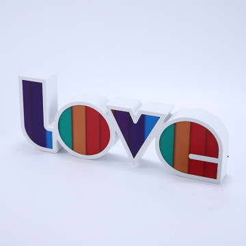Neon LOVE Night Light: Colorful LED Letter Lamp for Party Bedroom Wedding Birthday Christmas Decor Gift