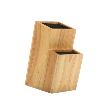 Soporte de cuchillo de madera con cerdas extraíbles: solución de almacenamiento conveniente y segura