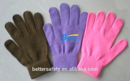 10 Guage Acrylic Yarn Seamless Knitted Magic Glove Protective Gloves