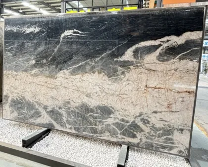 Wholesale Luxury Italian Grey Stormy Marble Slabs for Bathroom and Floor Designs