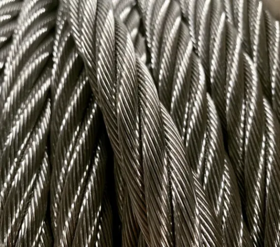 7X7 stainless steel wire rope 1/8 316