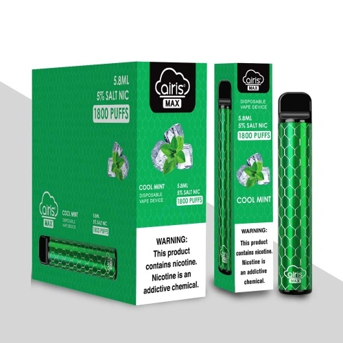 Mest selda einnota Vape 1800 blása Airis Max Kína framleiðandi