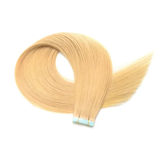 Grade 12A Peruvian Vitenamese Hair Bone Silkystraight Piano Color Cuticle Aligned Raw Virgin Hair Skin Weft Tape Velvet Remy