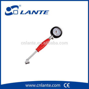 Tire pressure gauge with red handle