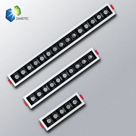 Indoor Linear Recessed Downlight CRI90 COB Grill Light 5 LEDs 10W