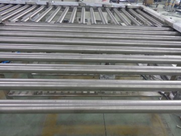 Roller conveyor line for automatic production line