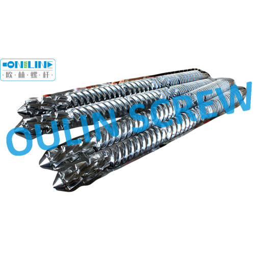 Bimetal Jwell Sjsz80/156, Liansu Sz80 Conical Twin Screw Barrel for High Calcium PVC Sheet