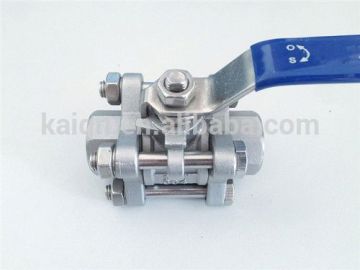 sanitary stainless steel three way ball valve
