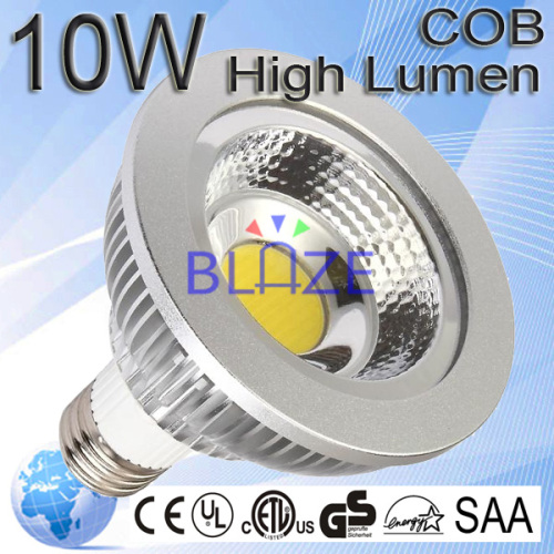 10W PAR30 COB E27 Dimmable LED Spotlight lamps WarmWhite/CoolWhite