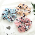 New Cartoon Dog Scrunchies Women Hair Ties Elastic Hair Bands Girls Headwear Cute Ponytail Holder Scrunchy Print