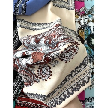 Sustainable 100% Rayon Screen Printed Sarung Garment Fabric