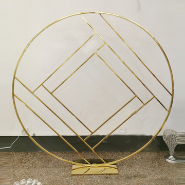 Stainless Steel Round Wedding Backdrop Arch - Affordable Design
