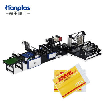HP-CA Plastic Courier Bag Making Machine with Hot Melt Adhesive Tape Sealing