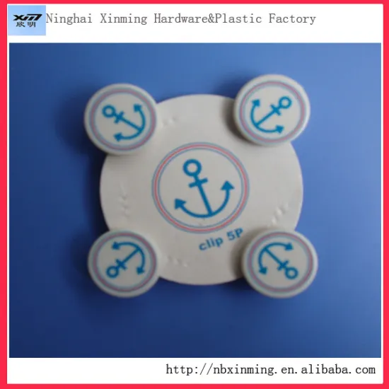 Circular plastic paper clip