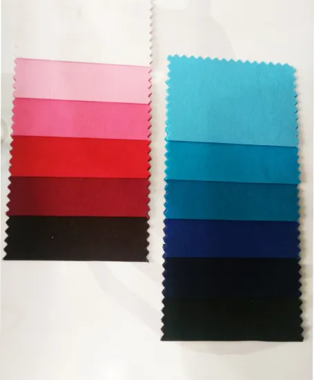 Whole sale spandex shirt fabric cotton spandex 40x40+40d 117GSM