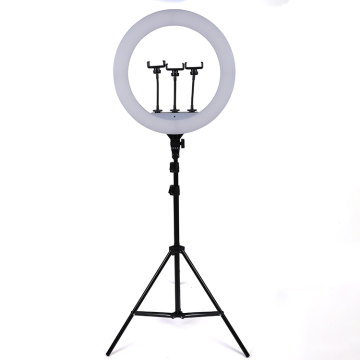 Lumière à anneaux LED de 18 pouces: parfait pour la photographie, le maquillage et l'utilisation du téléphone avec stand