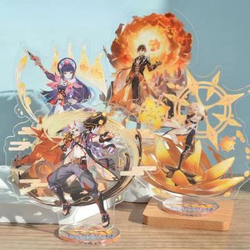 Genshin Impact Double Layer Acrylic Character Decor Logo