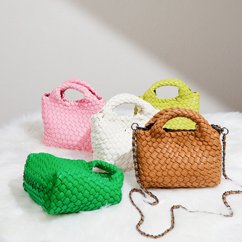 Leather Hand-woven Women's Bag Set