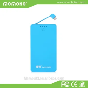 Top Saler Unique Fashion Slim Power Bank 4000mAh, Colorful Creative Power Bank
