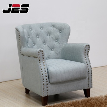 Wholesale Luxury Leather Wingback Leisure Armchair