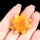 Yellow Jade 28MM Sun Ornament for Home Decoration Handmade Craved Stone Solar