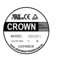 Crown 110V 230V 22071 AC Impulsor DC Fan