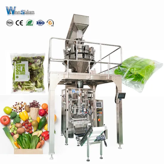 Automatic salad fruit fresh vegetable packing machine