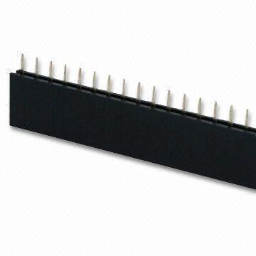 Female Header in 2.54mm Pitch, with Contact Ratings of 3A