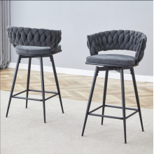 casual living room bar stools Swivel Bar Stools with Comfortable Cushions Factory