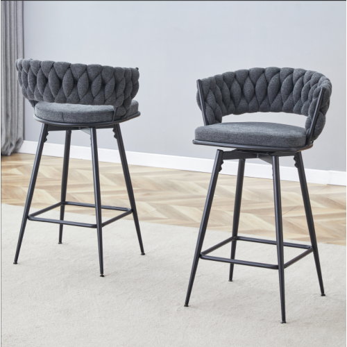 casual living room bar stools Swivel Bar Stools with Comfortable Cushions Factory