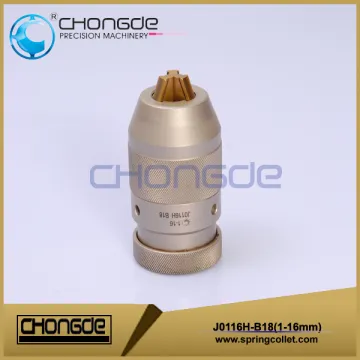 High precision keyless drill chuck